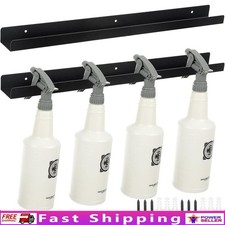 2 Pcs Spray Bottle Holder Wall Mounted Spray Bottle Storage Rack with Hardware