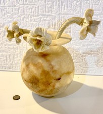 Vaso Vintage in Marmo Alabastro Anni '70 - Eleganza Classica