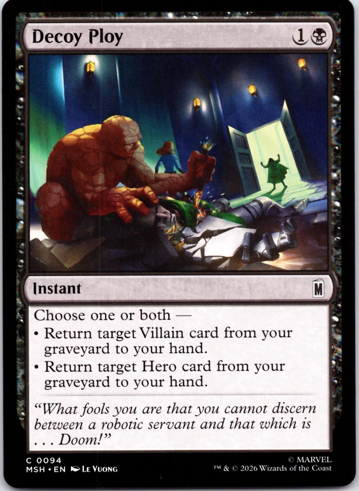 Decoy Ploy 94 Common Marvel Super Heroes Magic: The Gathering Near Mint