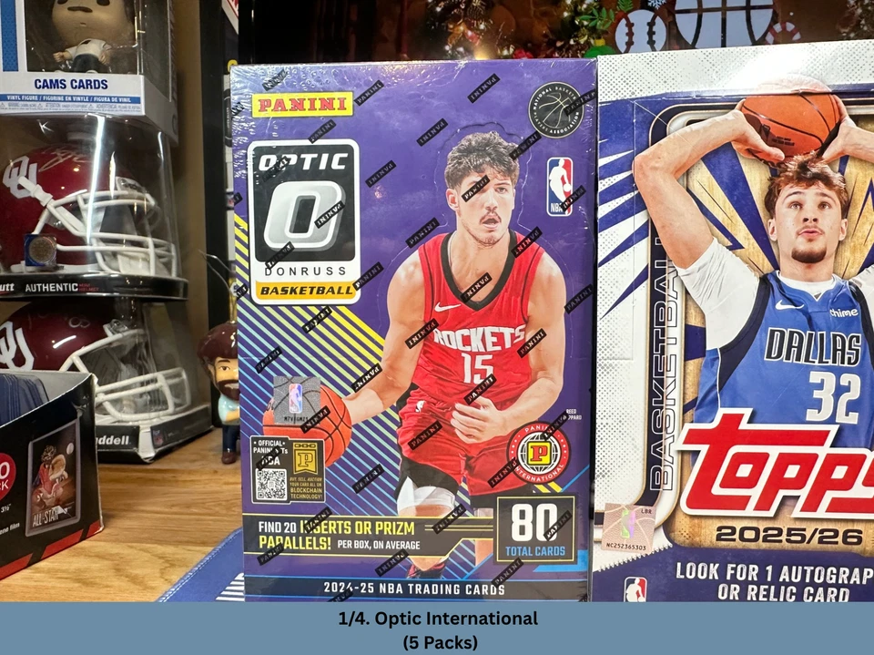 San Antonio Spurs Hobby Box BREAK 24-26 NBA 1/3 Topps Basketball 1/4 Optic - Image 2 of 4