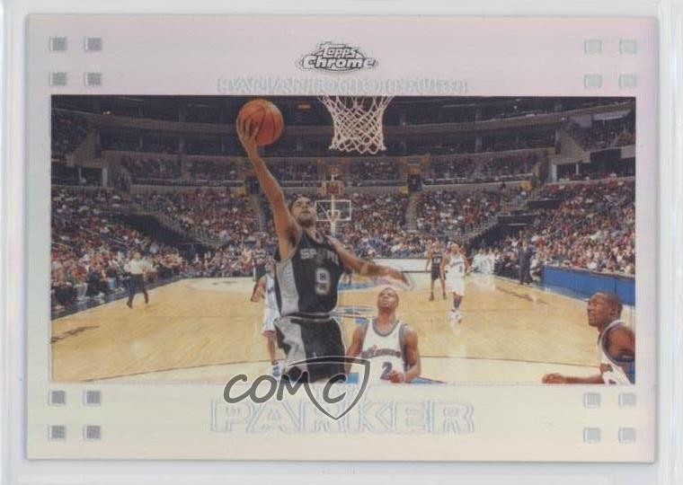 2007-08 Topps Chrome Refractor 728/999 Tony Parker #36 HOF 1z9