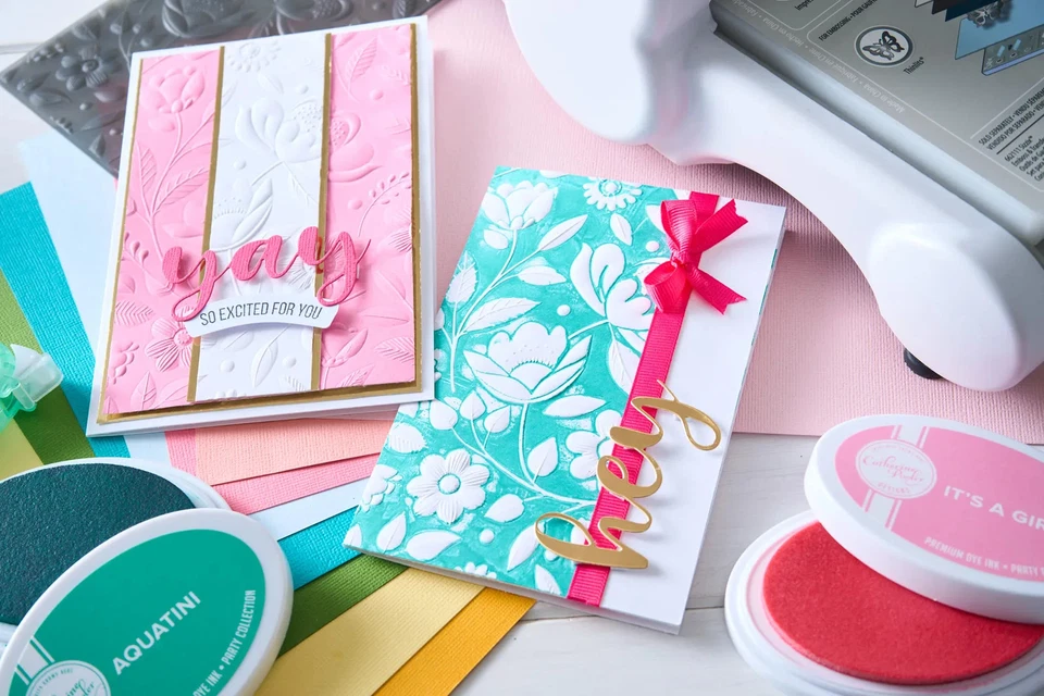 Sizzix 3D Textured Impressions Embossing Folder Happy Garden #1 by Catherine Poo - Image 4 of 4