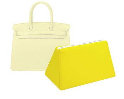 KINGS IN BAG Purse Pillow Handbag for Birkin 25 Lime, BK25 Retourné NWT