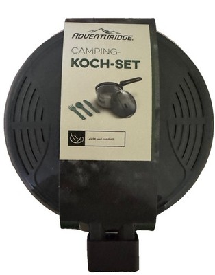 Adventuridge Camping Kochtopf Edelstahl Kochset Outdoor Topf Neu Ovp