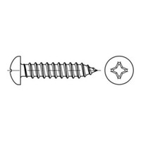 7981-C Blechschraube 4,8 X 9,5 Linsenkopf Kreuzschlitz H Stahl Verzinkt