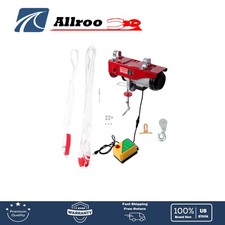 Mini Electric Hoist 2200lbs 328ft/100m Wireless Remote Control 1600W
