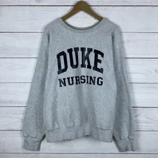 Vintage Duke Blue Devils Nursing Sweatshirt XL Sweater Cotton Exchange