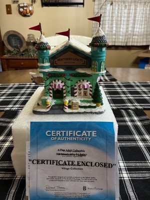 RARE-Hawthorne Village Rudolph's Christmas Town NORTHERN LIGHTS ART GALLERY-NEW