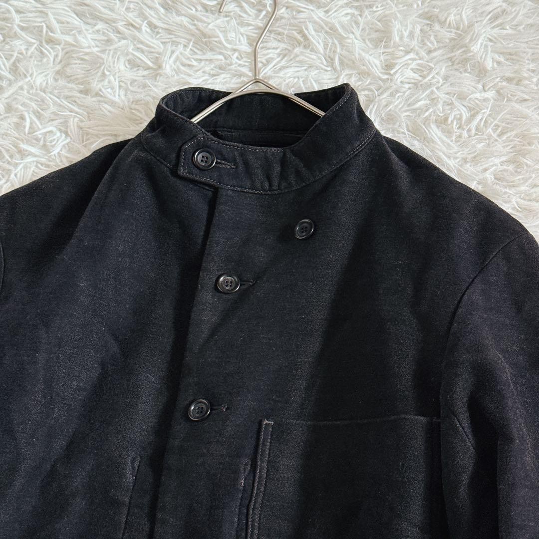 45R Cotton Mole 908 All Coverall Stand Collar Jacket Logo Black Size-M - second product detail image