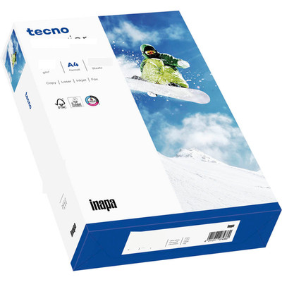 Inapa tecno Druckerpapier buntes Papier tecno Colors 200 g/m² A4 250 Blatt weiß