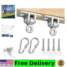 2400lb Capacity Heavy Duty Swing Hangers for Wooden Sets Playground Porch Ind...