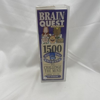 Vintage RARE Brain Quest 1500 Questions & Answers Deck 1&2, 6th Grade
