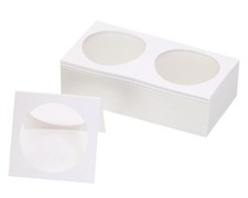 PPhtony 50Pcs Coin Flips 2 by 2 Inch Cardboard Paper Holder for 40 mm