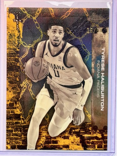 Tyrese Haliburton - 2025-26 Topps Chrome Cactus Jack - Gold /50 #15