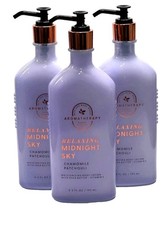 3 BATH  BODY WORKS RELAXING MIDNIGHT SKY CHAMOMILE PATCHOULI BODY LOTION 6.5 OZ