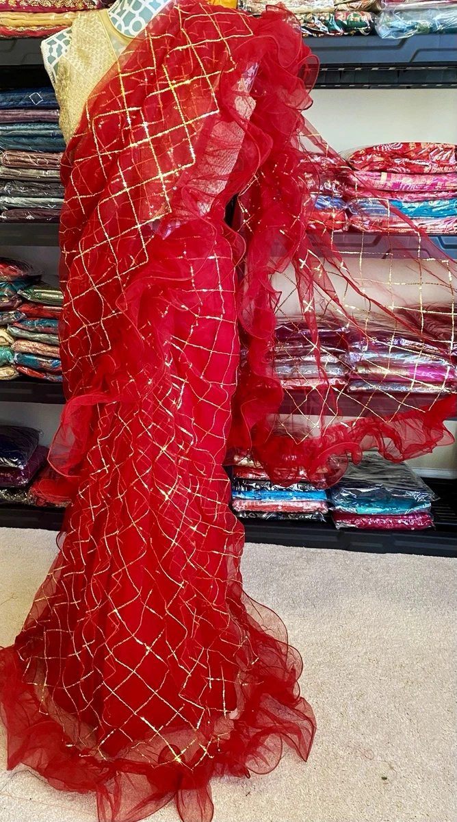 25+ Red Net Sarees for Women for sale | Updated Oct 2026