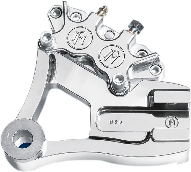 Performance Machine Classic Rear Brake Caliper Kit - Chrome Motorcycle DS-325125 - Image 3 of 4