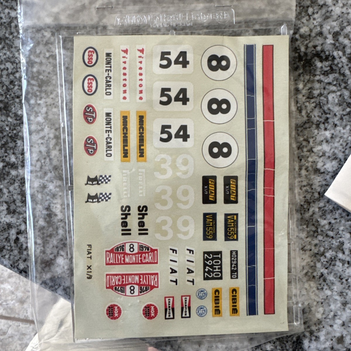 Entex 9028 1974 Fiat X1/9 Mid Engine Japan 1:20 Scale Model Sports