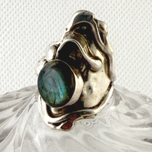 Labradorite Ring Silver Size 6.25 Diane Marksz