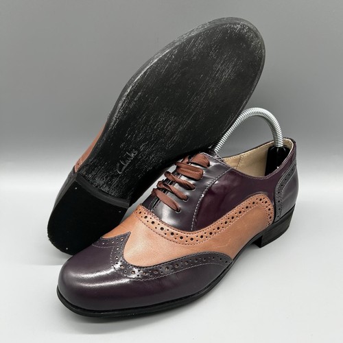 Clarks Narrative Hamble Oak Brown Brogues Womens Uk 5 Shoes Lace Up Leather - Picture 6 of 7