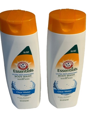 Arm & Hammer 15oz. Ultra Replinishing Body Wash w/Baking Soda Clear Water 2 Pack