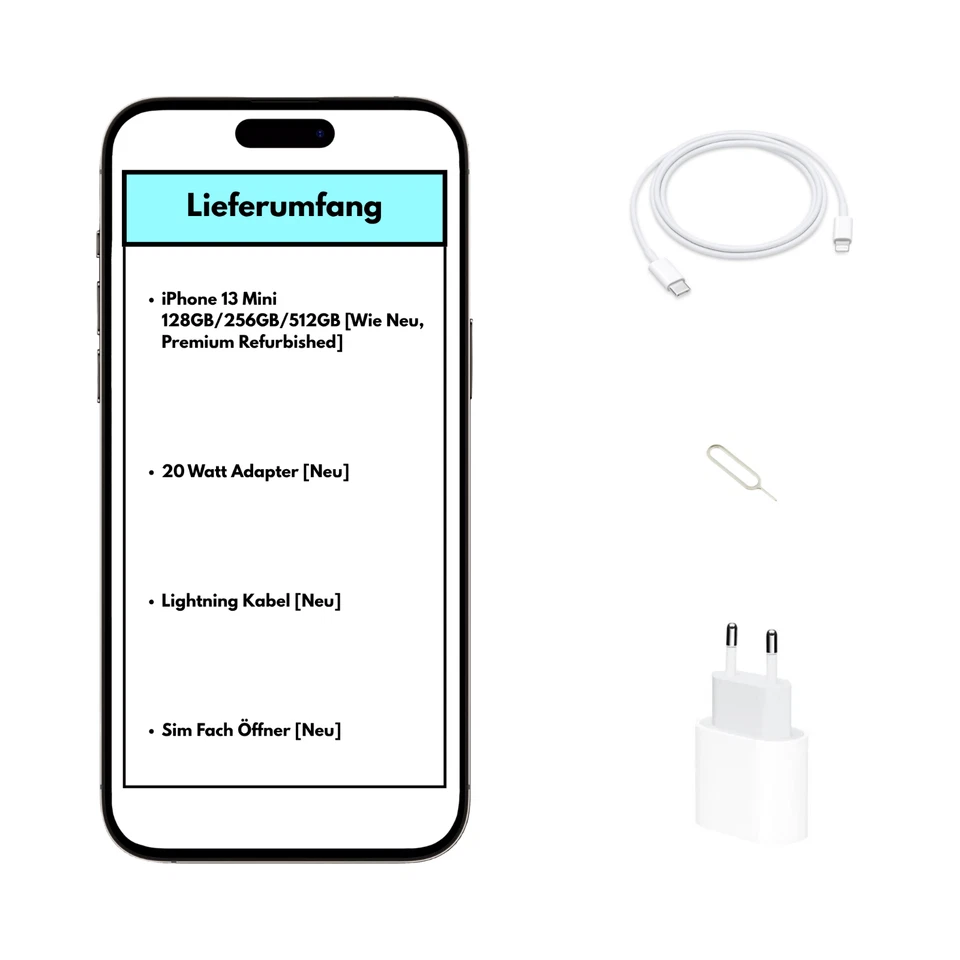 Apple iPhone 13 Mini 128/256/512GB | Wie neu Premium | Batterie 100% Neu - Bild 3 von 4