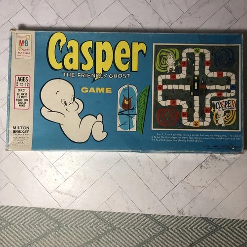 Casper The Friendly Ghost Board Game Vintage 1959 Milton Bradley #4018