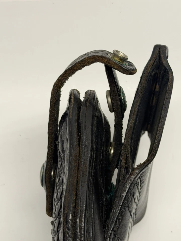 Funda revólver giratoria vintage HOYT cesta negra rotura delantera  Foto 4 de 4