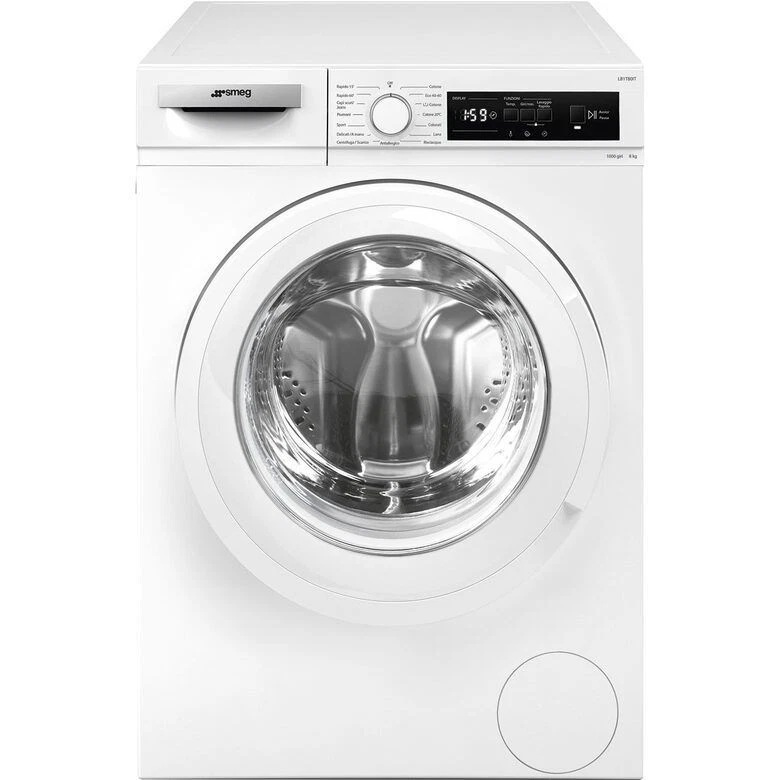 Smeg LB1T80IT lavatrice Caricamento frontale 8 kg 1000 Giri/min D Bianco - Immagine 3 di 3