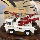Tonka Mighty Tonka Wrecker No. 3915 White Red Tow Truck with Box