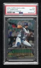2002 Topps Gold Label Class 3 Titanium 74/100 CC Sabathia #44 PSA 8 HOF 1jp8