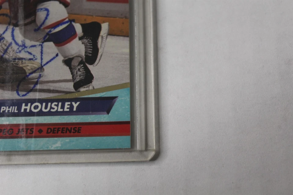 1992-93 Fleer Ultra Hockey Phil Housley Card #241 Autographed - Image 3 of 4