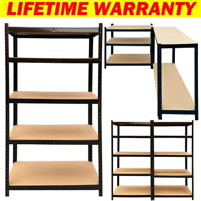 5 Tier Racking Shelf Heavy Duty Garage Shelving Storage Shelving Unit 875KG