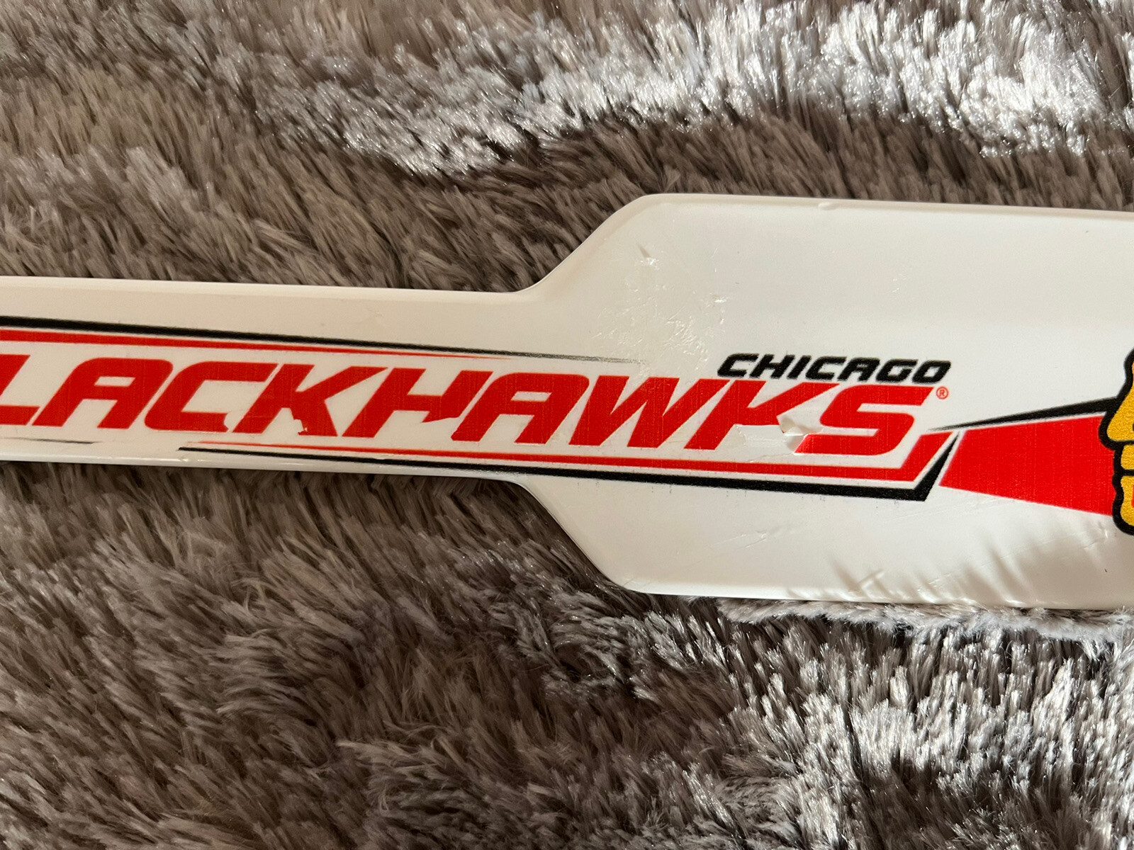 Chicago Blackhawks Mini Goalie And 2 Regular Hockey Sticks Plastic NHL