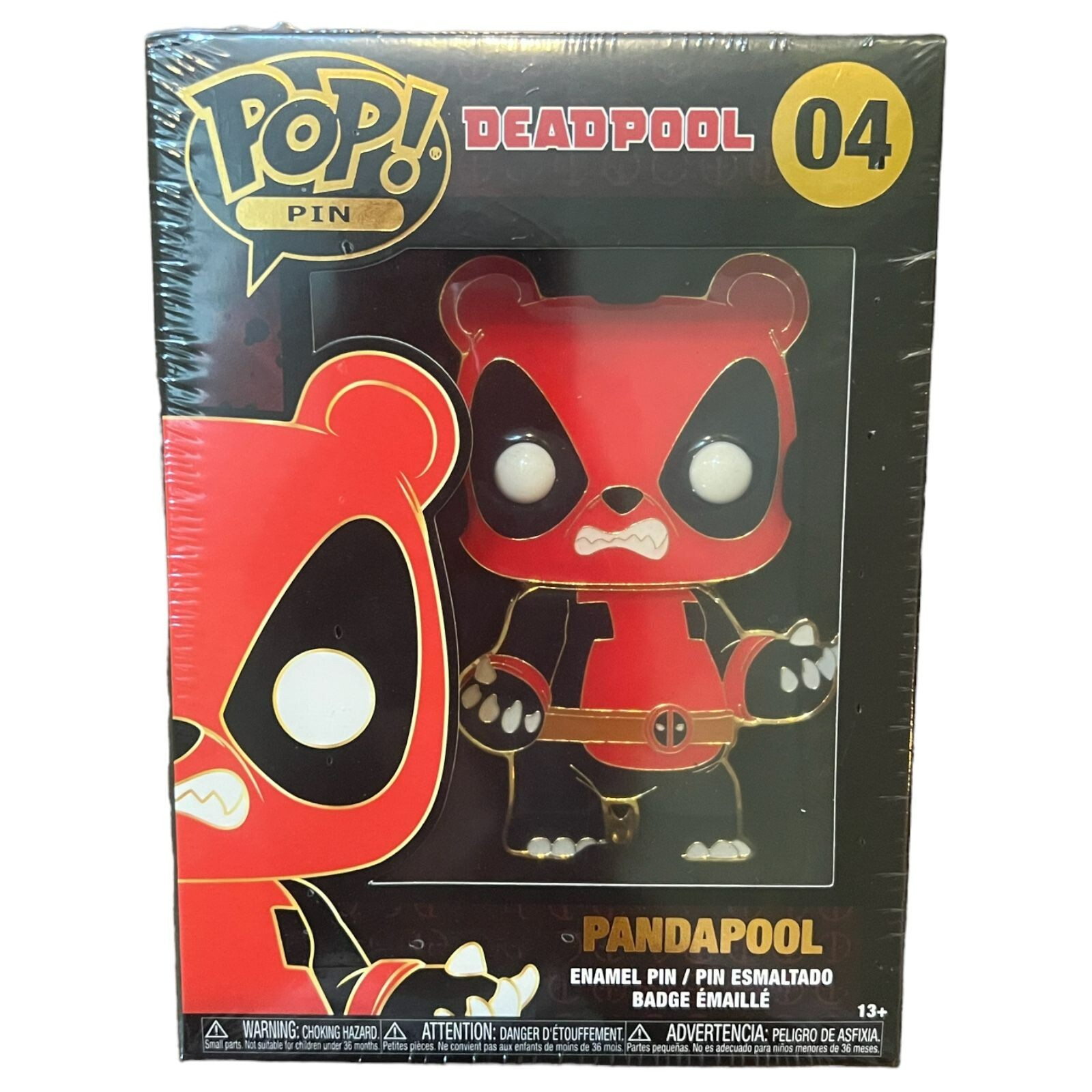 FUNKO POP! PINS: Deadpool #04 Pandapool Enamel Pin 2022 New Sealed Panda Pool