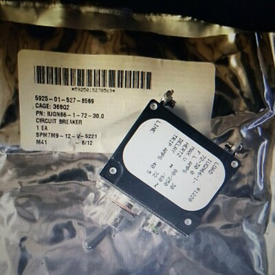 SENSATA AIRPAX  IUGN-66-1-72-30 2 pole 30A 60hz  Circuit Breaker single actuator