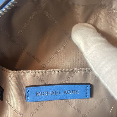 BNWT - MICHAEL KORS JAYCEE MINI PEBBLED LEATHER BLUE MINI  display picture 1