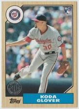 2017 Topps Update '87 Topps #US8714 Koda Glover RC - Washington Nationals