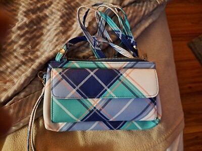 Apt. 9 Super cute plaid crossbody clutch 8x5- New never used