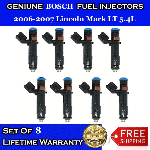 UPGRADED 4HOLE OEM Bosch 8x Fuel Injectors for 2006-2007 Lincoln Mark