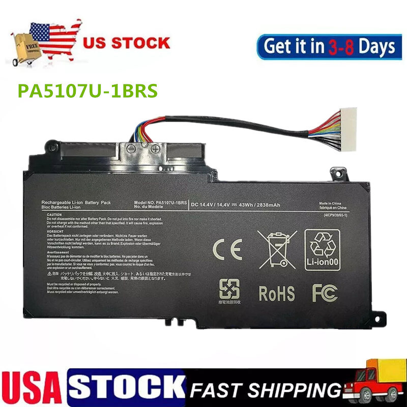Long-Lasting Battery for Toshiba Satellite P55T-A P55T-A5116 P50 L50 PA5107U-1BRS Laptop  