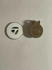 (1) TaylorMade 1" Flat Coin Style Golf Marker W/ Bonus Hat Clip - Quality Made!