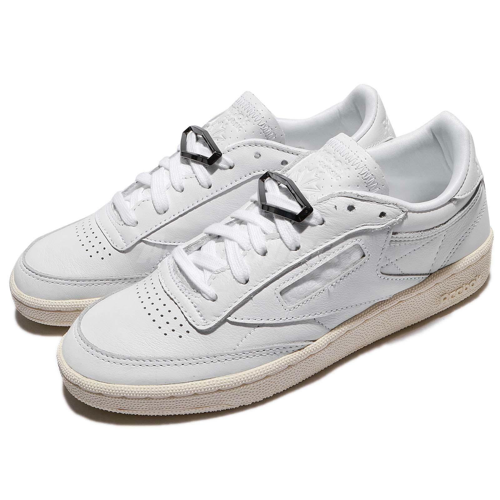 Reebok Classic Club C 85 SU White Black Vintage Soft Leather Women Shoes  BS7490 UK 4.5 for sale online | eBay