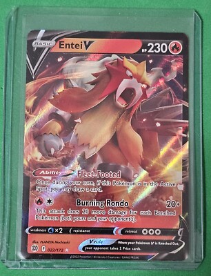 Pokémon TCG Entei V Brilliant Stars 022/172 Holo Ultra Rare | eBay