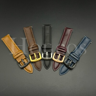 #ad #ad 18 20 22 MM Satin Genuine Leather Watch Band Strap Quick Release Fits for Tissot $16.00