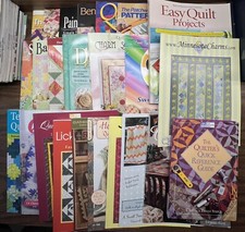 Lot Of 24 Quilting Pattern Books Mixed Quilt Books Listed Below Quiltmaking Lot4