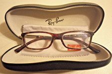 Ray Ban Eyeglasses RB 5284 2012 Dark Tortoise Rectangular Frame 52 17 145 wCase
