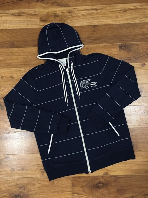 Lacoste Men's Sport Full Zip Brushed Fleece Sweatshirt Navy Blue Medium for sale online | eBay