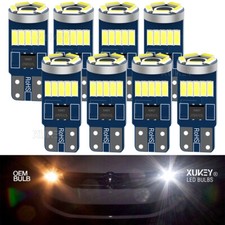 8X T10 Led 501 Side Light White Bulbs Car Canbus w5w Sidelight Number Interior