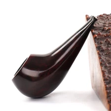 MUXIANG Briar Smooth Nose-Warmer Pipe 3mm Wooden Tobacco Pipe Vest Pocket Pipe